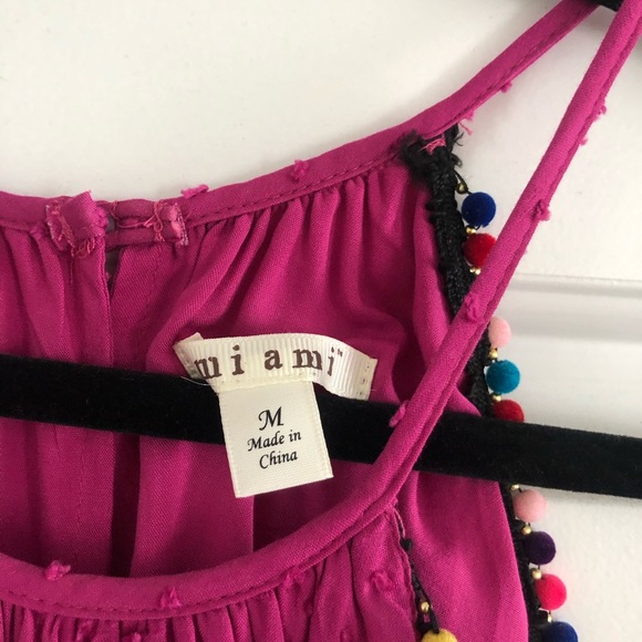 Francesca’s Pom Pom Halter Tank - Picture 3 of 5